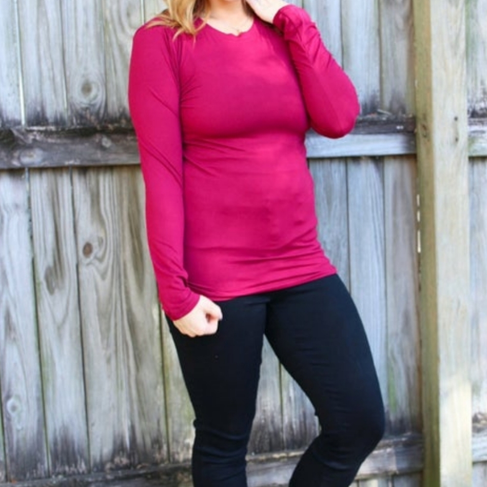 NWT Zenana fitted long-sleeve size S